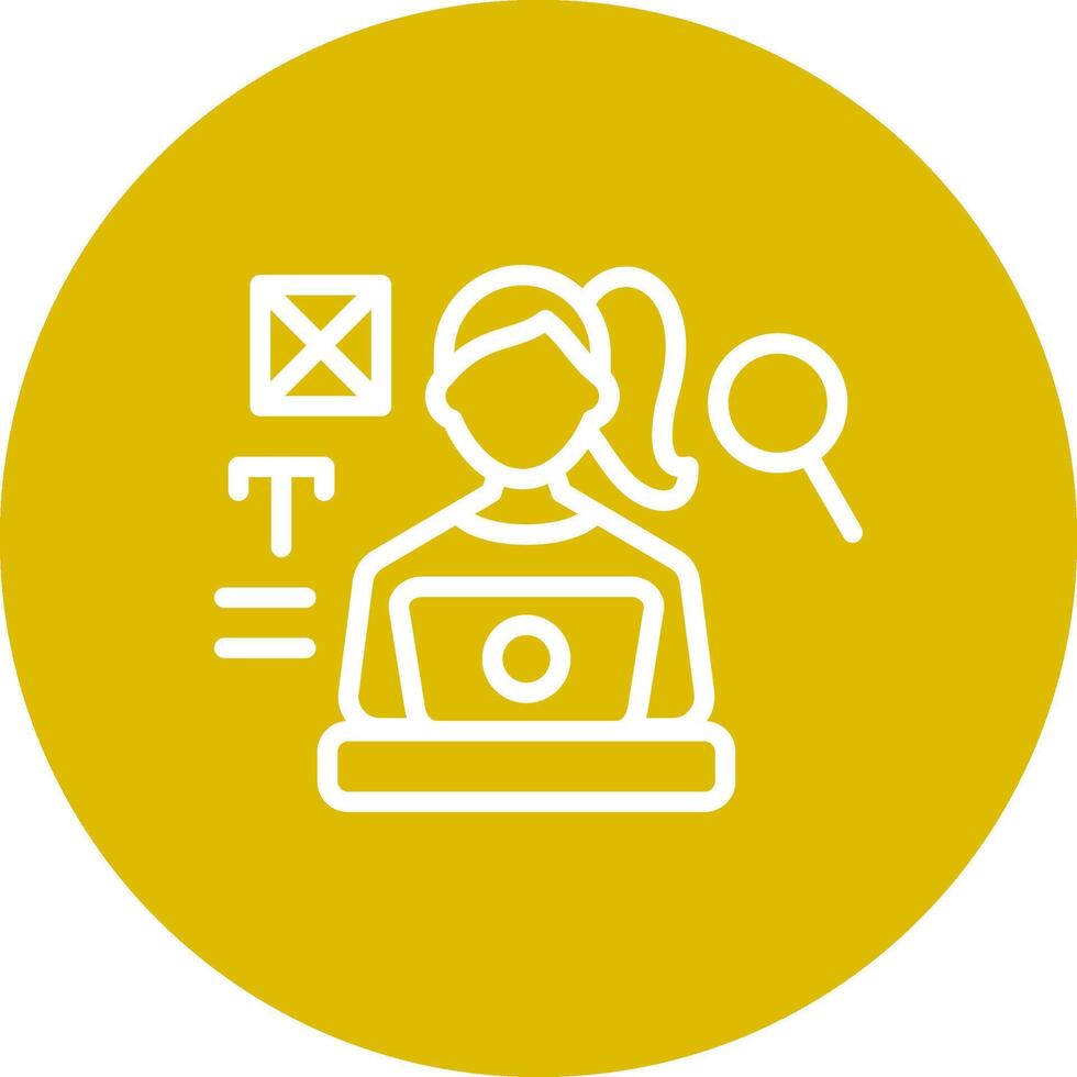 Blogger Creative Icon Design vector