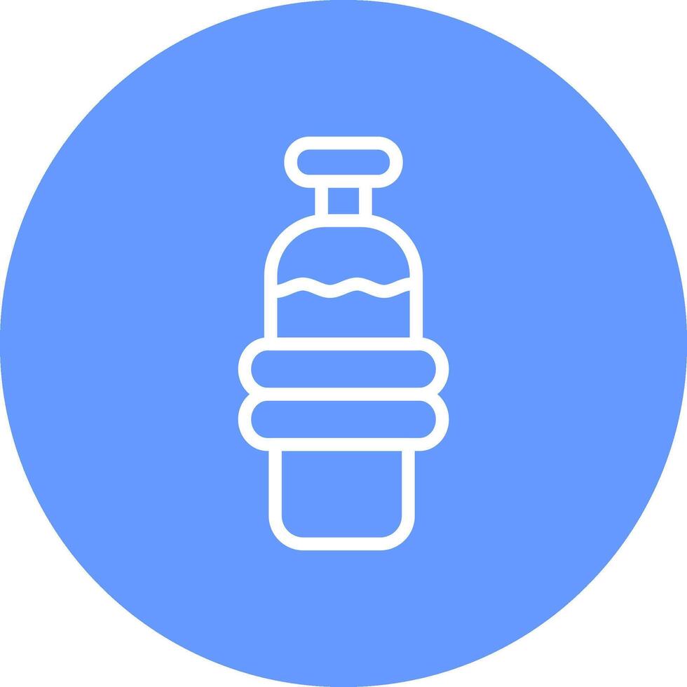 Water Bottle Creative Icon Design vector