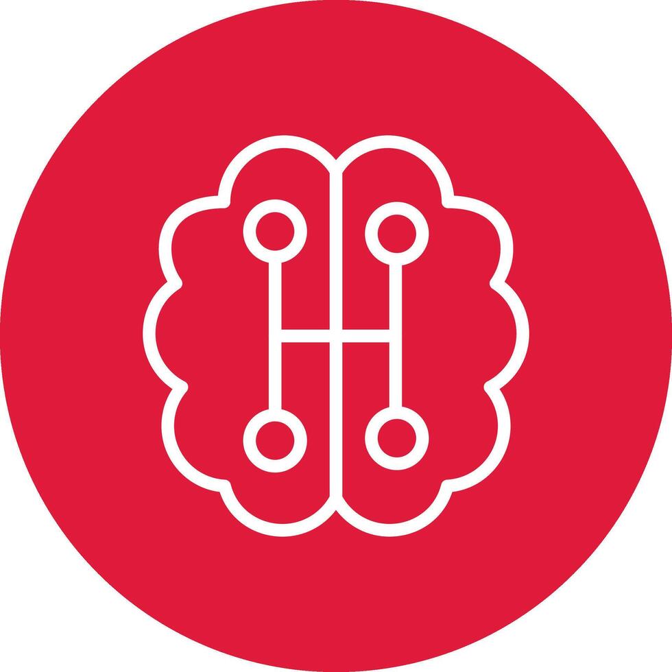 Humanoid Robot Creative Icon Design vector