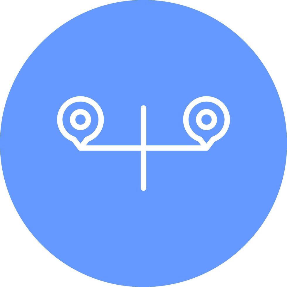 Route Creative Icon Design vector