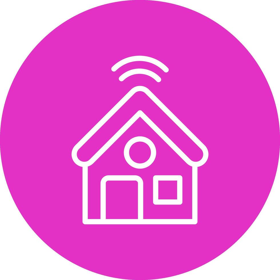 Smart Home Creative Icon Design vector