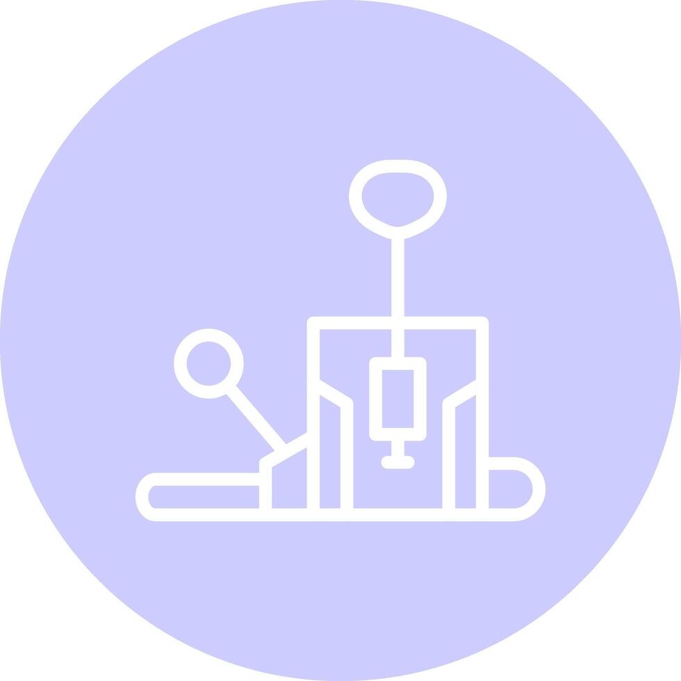 Pilates Chair Creative Icon Design vector