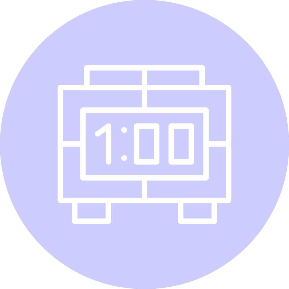 Digital Clock Creative Icon Design vector