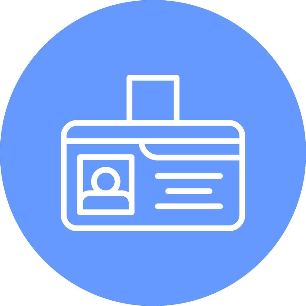 Identification Card Creative Icon Design vector