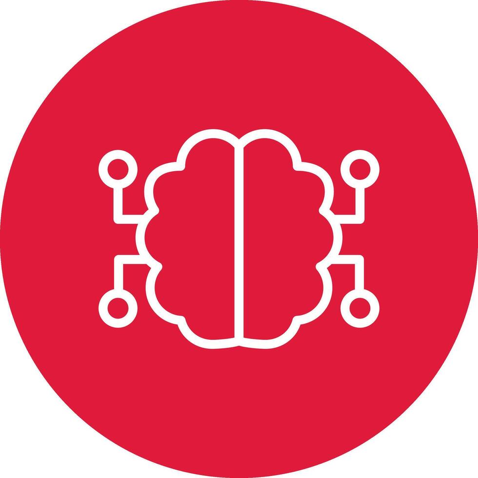 Neurons Circuit Creative Icon Design vector