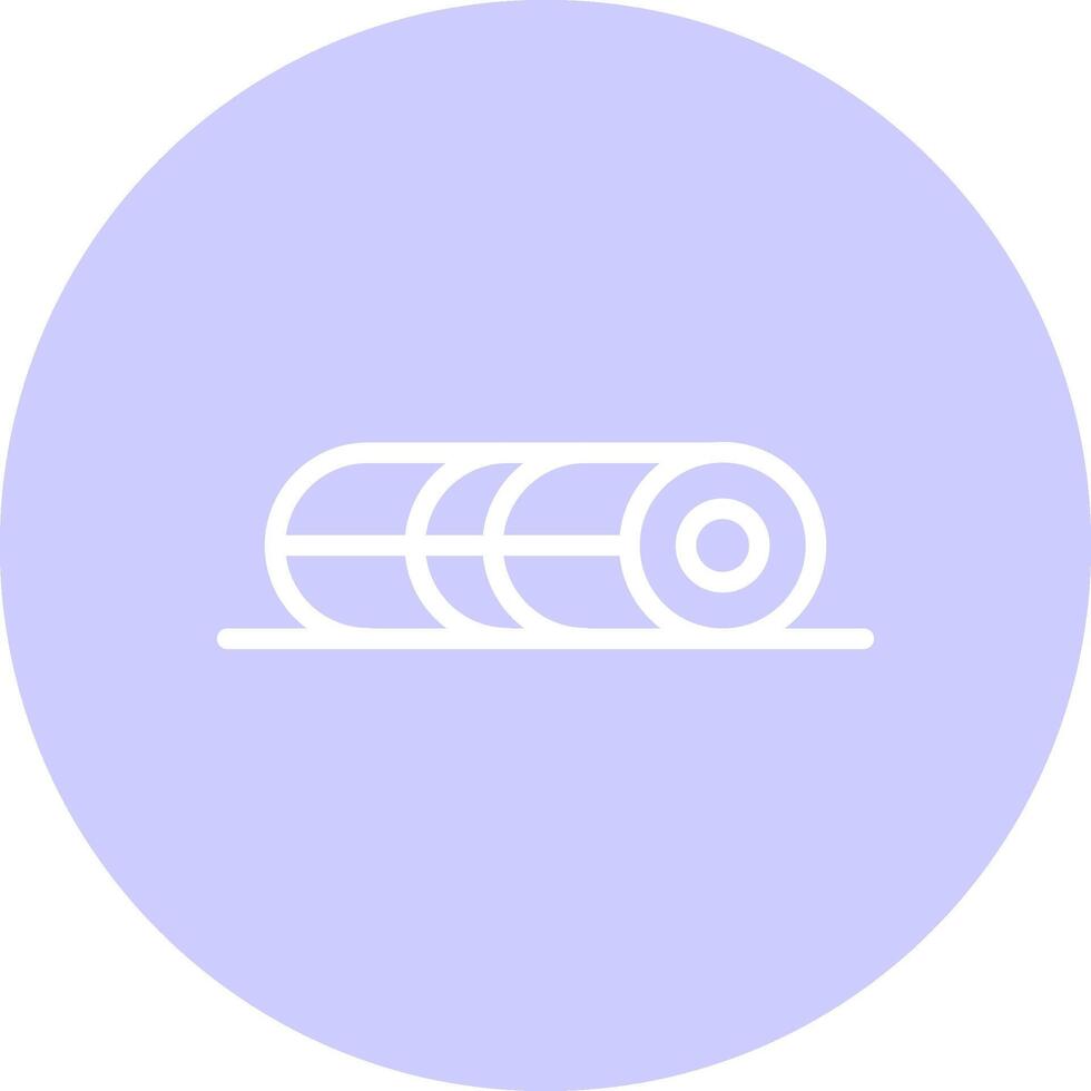 Foam Roller Creative Icon Design vector