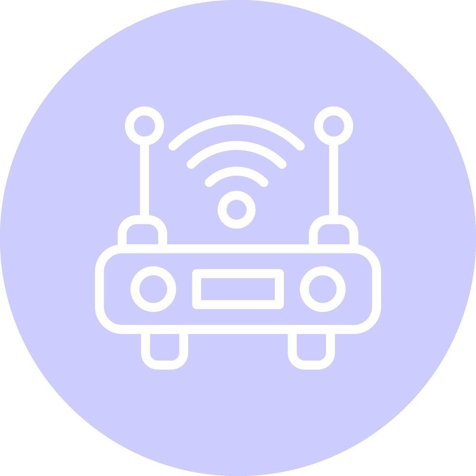 WiFi Router Creative Icon Design vector