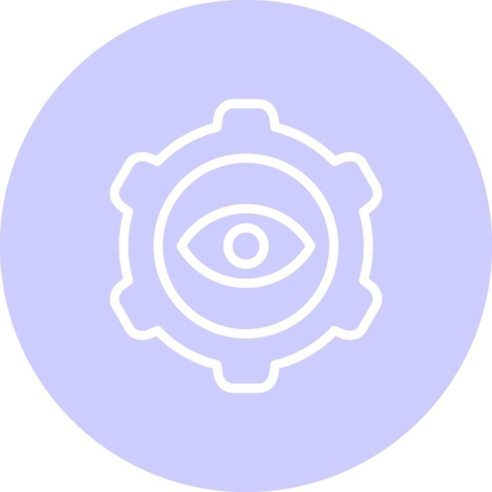 Eye Setting Creative Icon Design vector