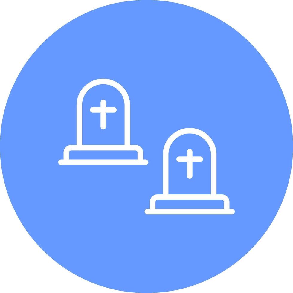 Cemetery Creative Icon Design vector