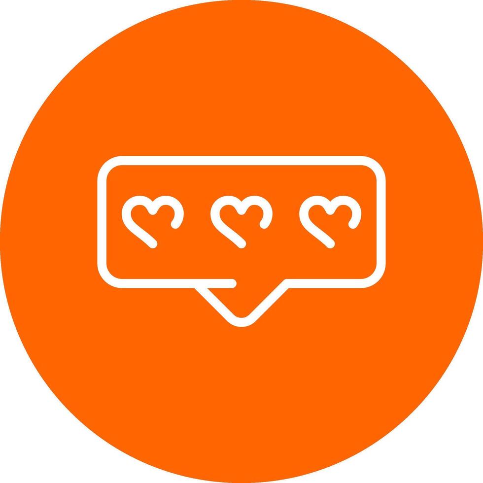 Comment Heart Creative Icon Design vector