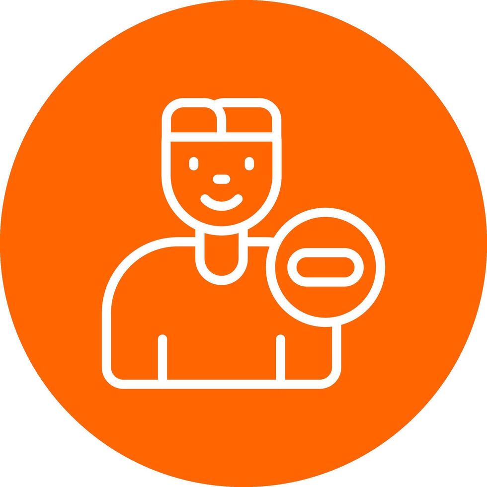 Delete User Creative Icon Design vector