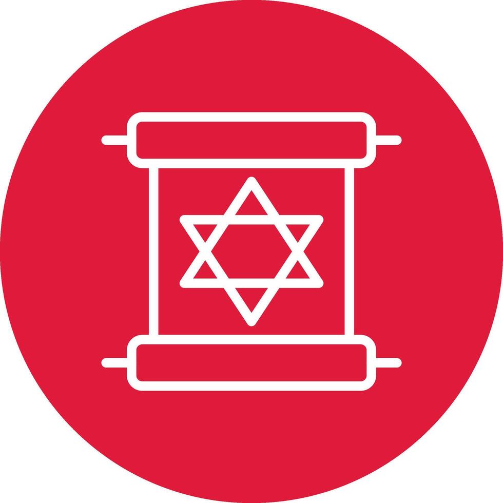 Scroll torah Creative Icon Design vector
