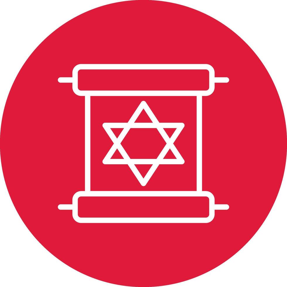 Scroll torah Creative Icon Design vector