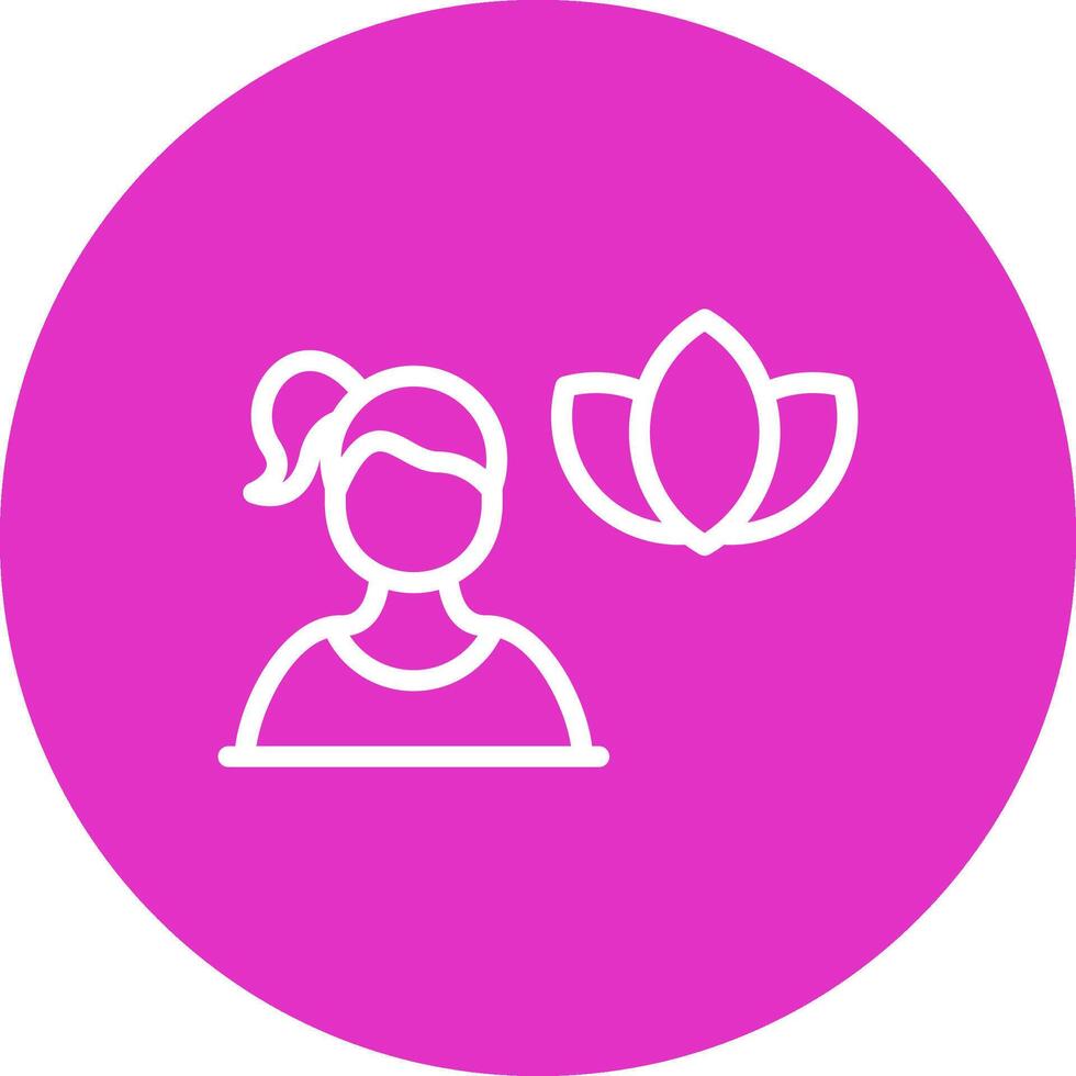 Meditation Creative Icon Design vector