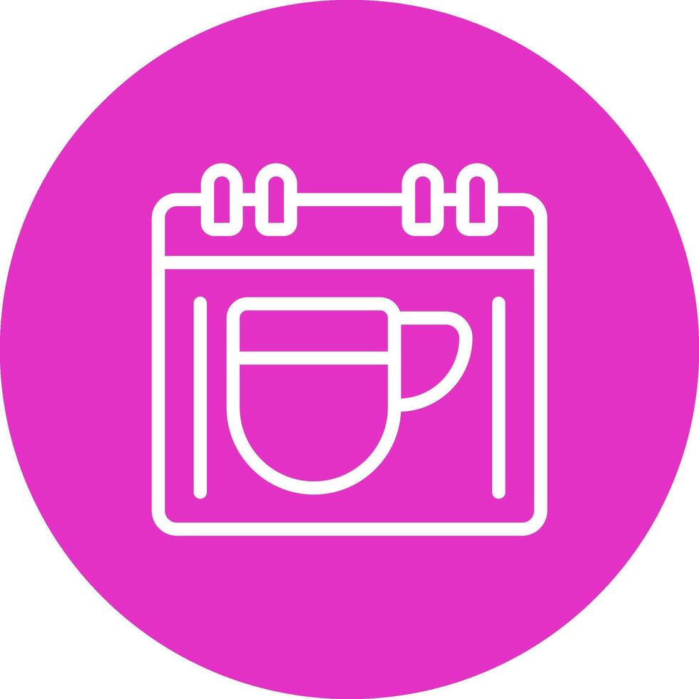 Scheduled Breaks Creative Icon Design vector