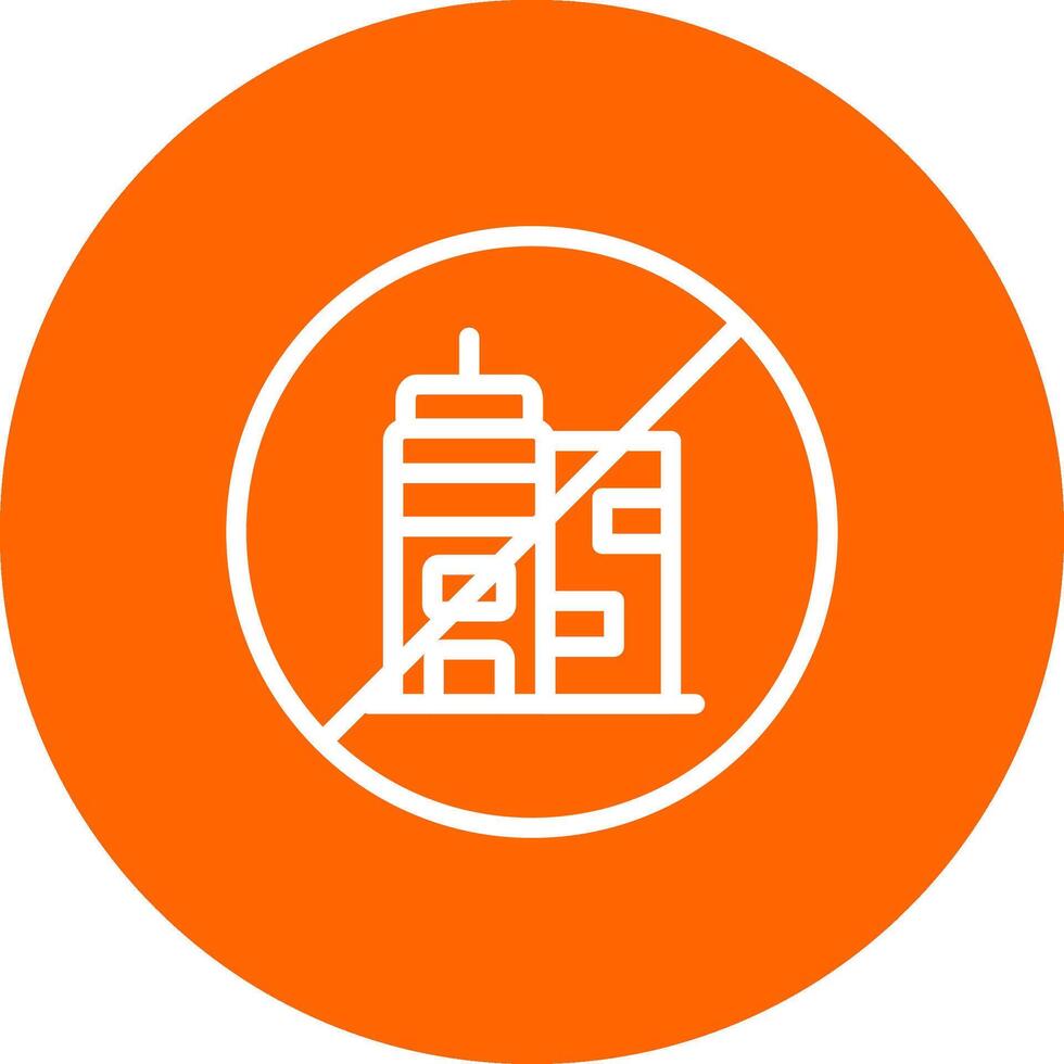 No Commute Creative Icon Design vector