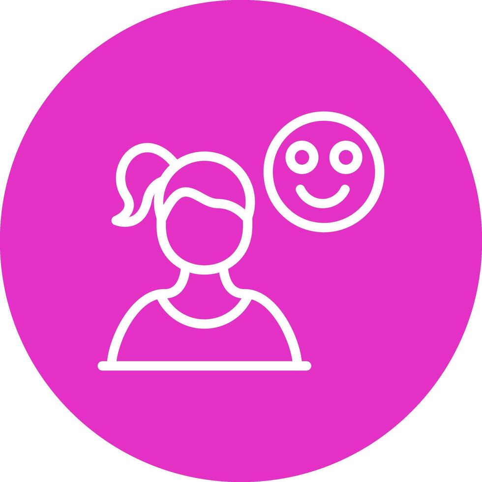 Happy Creative Icon Design vector