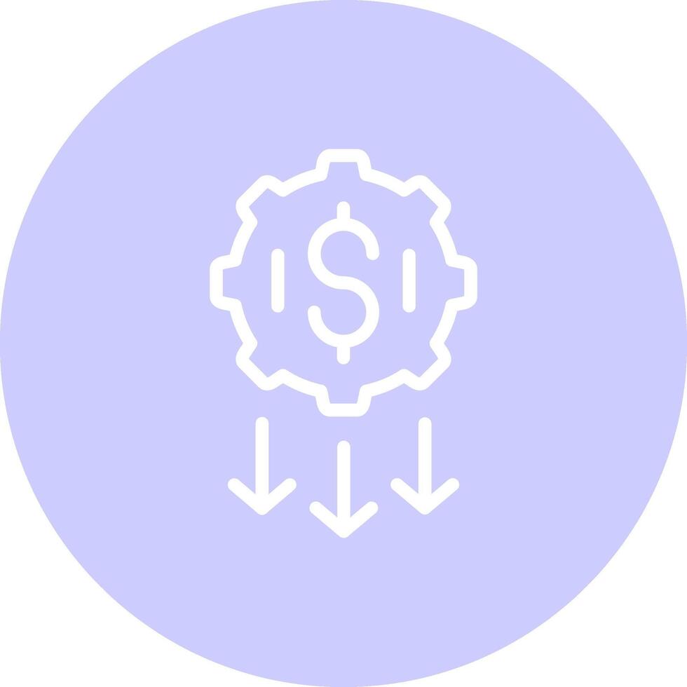 Low Startup Cost Creative Icon Design vector