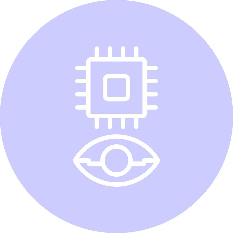 Eye Augmentation Creative Icon Design vector