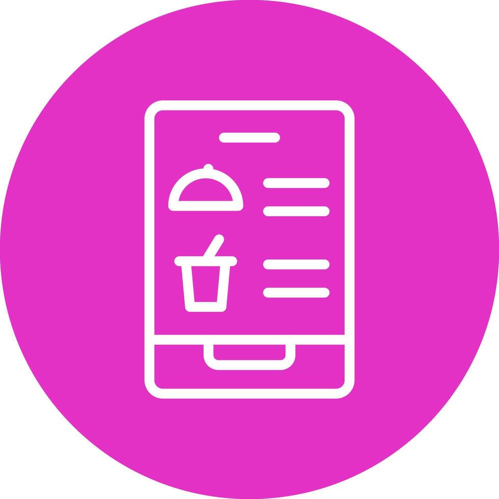 Digital Inflight Menu Creative Icon Design vector