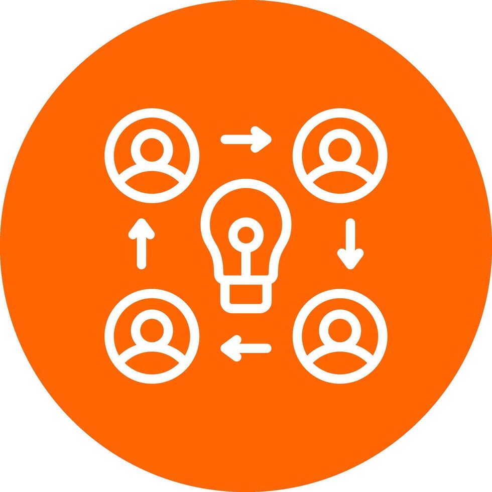 Collaboration Creative Icon Design vector