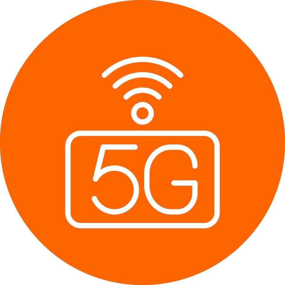 5G Network Creative Icon Design vector