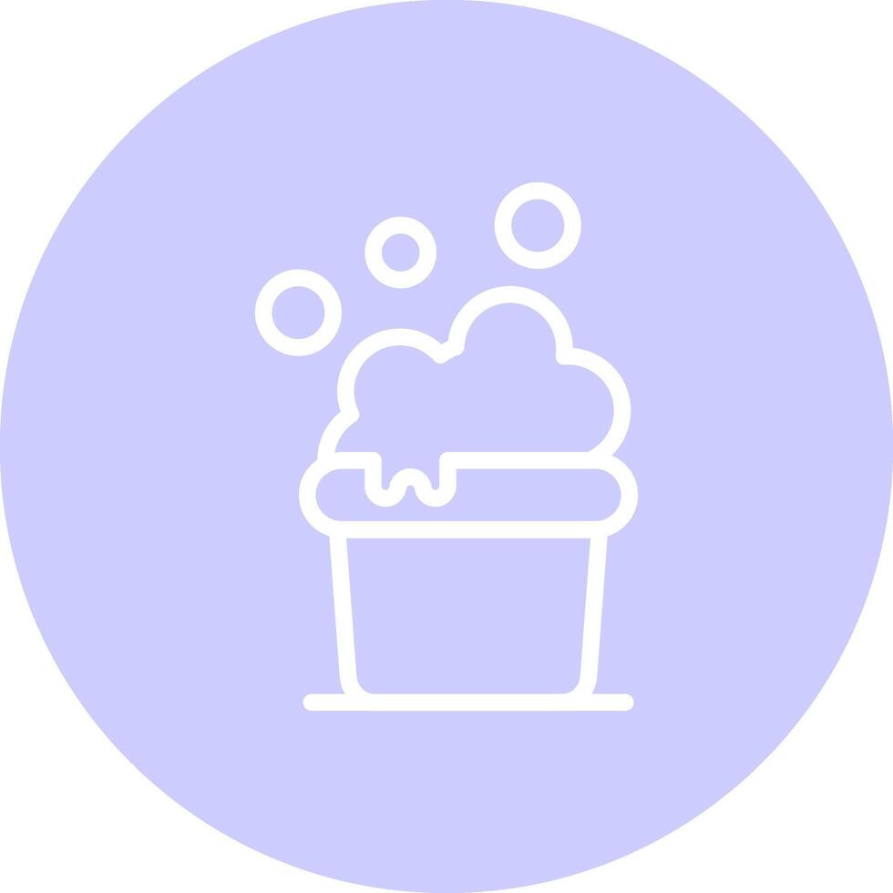 Cleaning Bucket Creative Icon Design vector