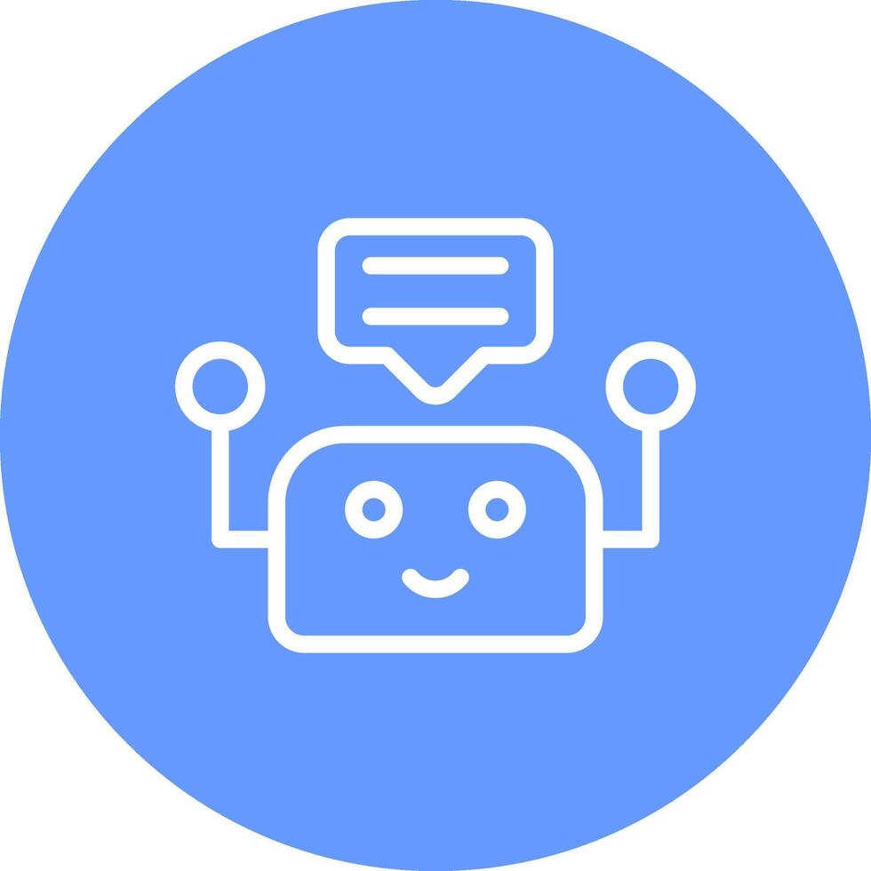 Chatbot Creative Icon Design vector