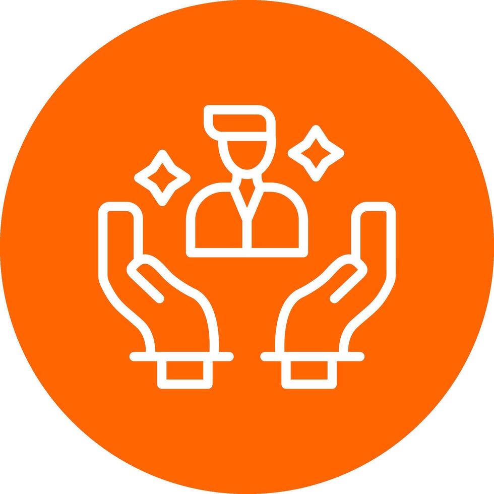 Personalized Care Creative Icon Design vector