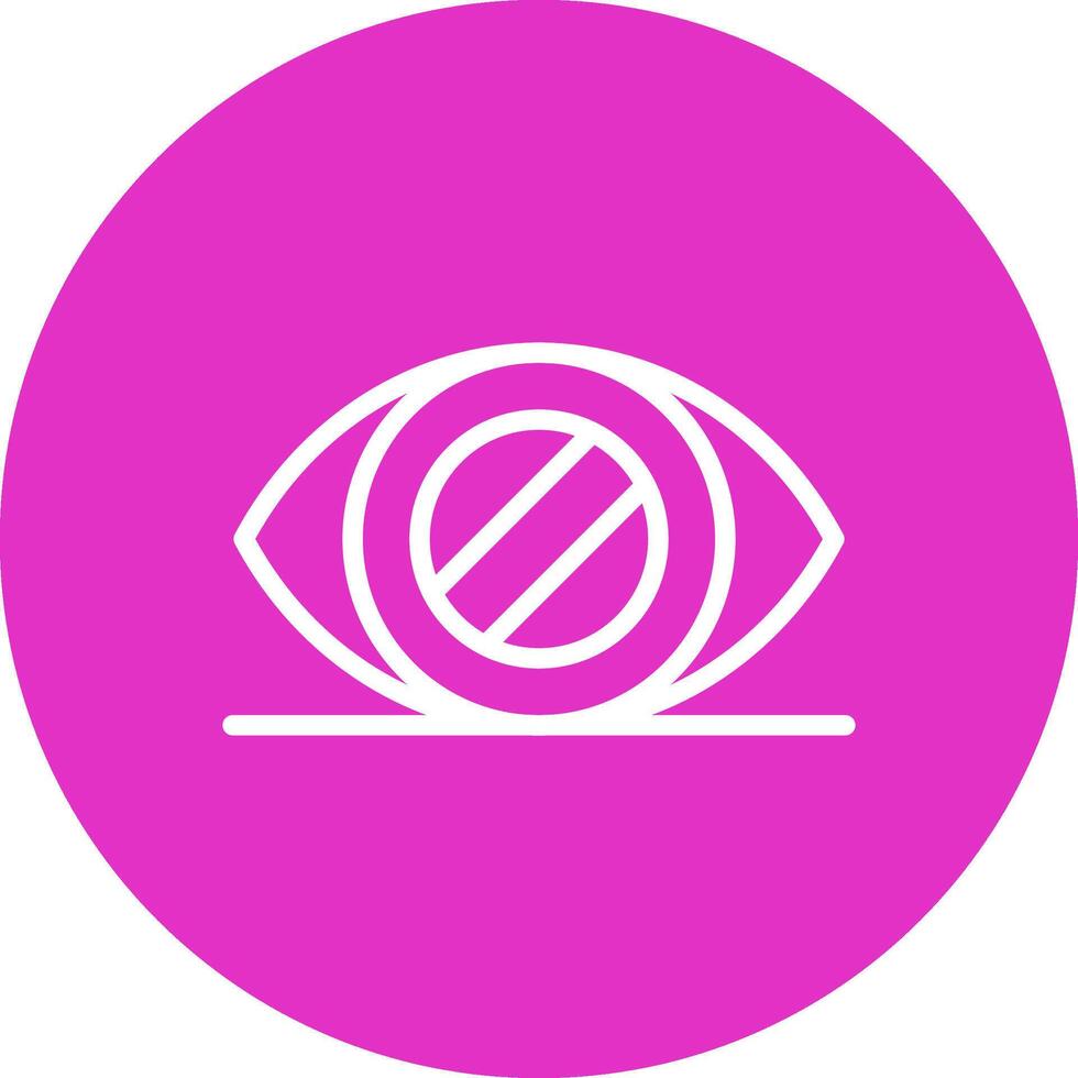 Glaucoma Creative Icon Design vector