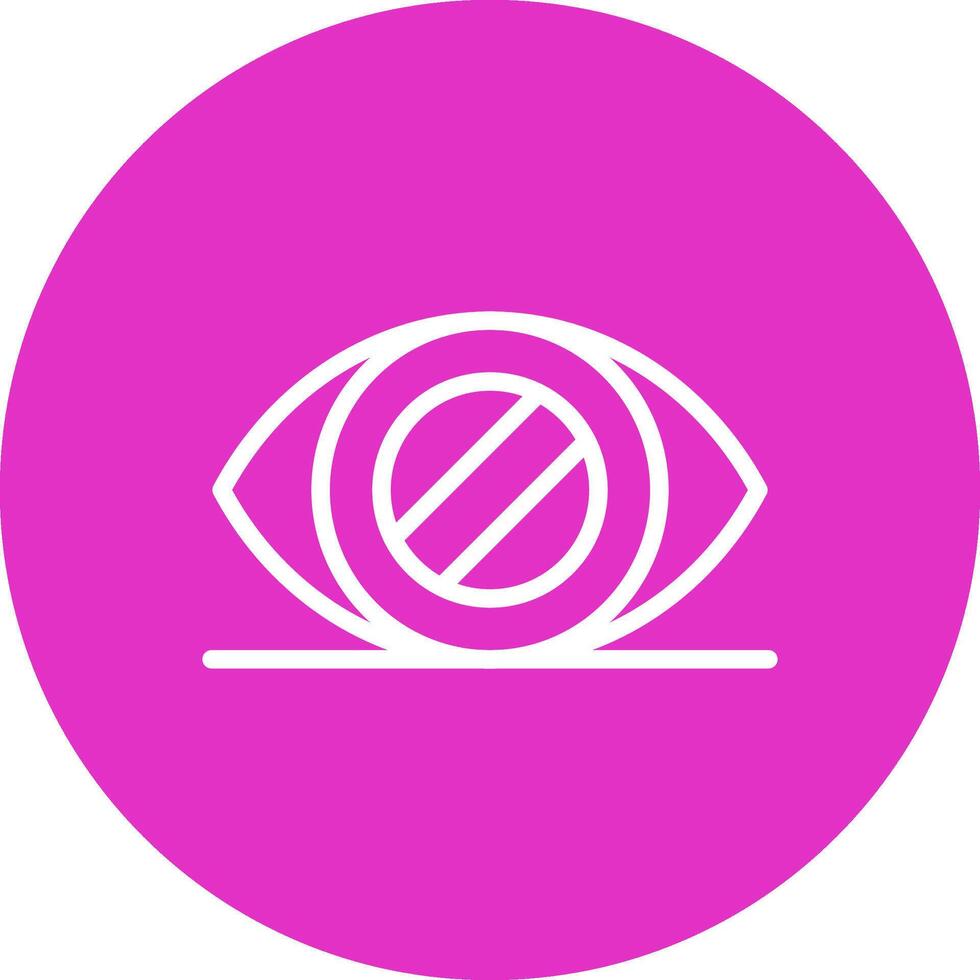 Glaucoma Creative Icon Design vector