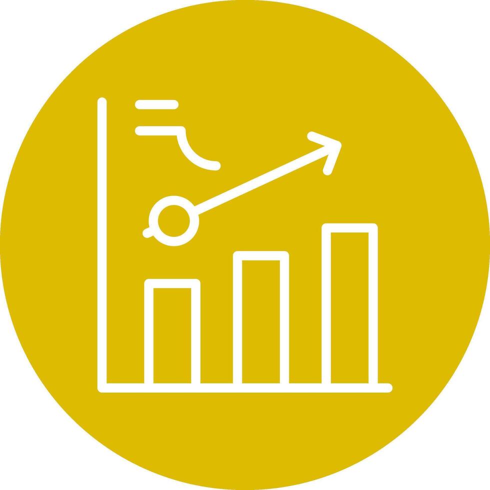 Clustered Bar Creative Icon Design vector