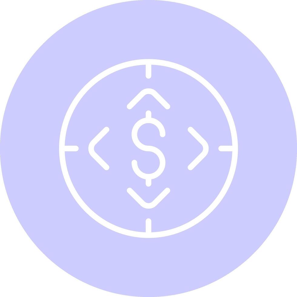 Funding Goal Creative Icon Design vector