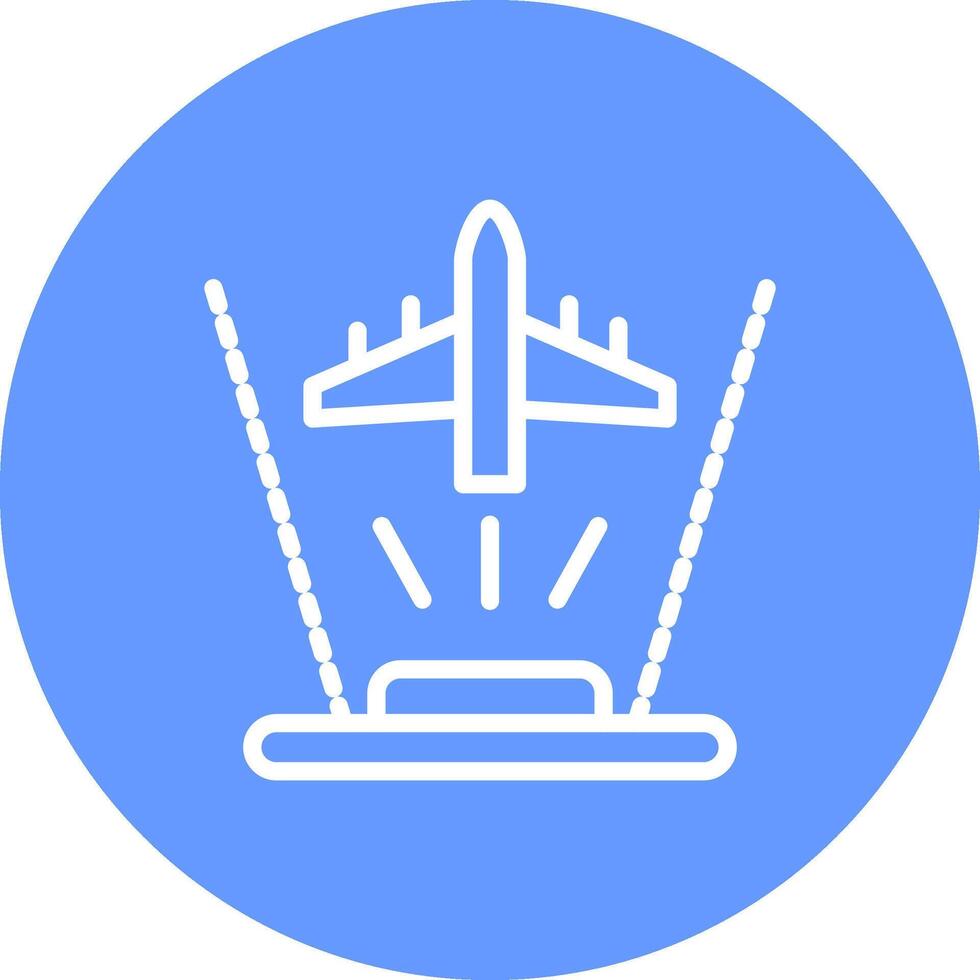 Ar Flight Training Creative Icon Design vector