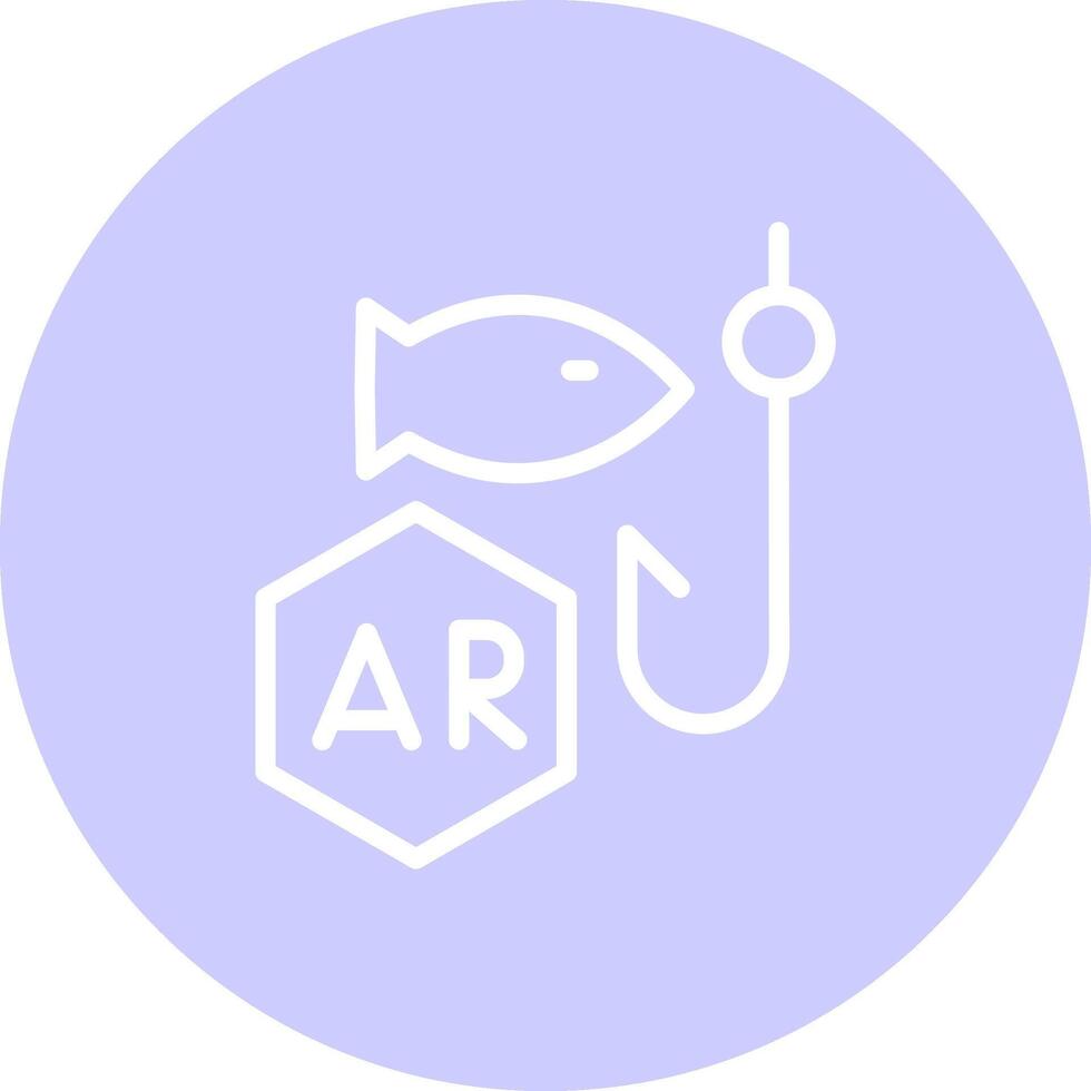 Ar Fishing Creative Icon Design vector