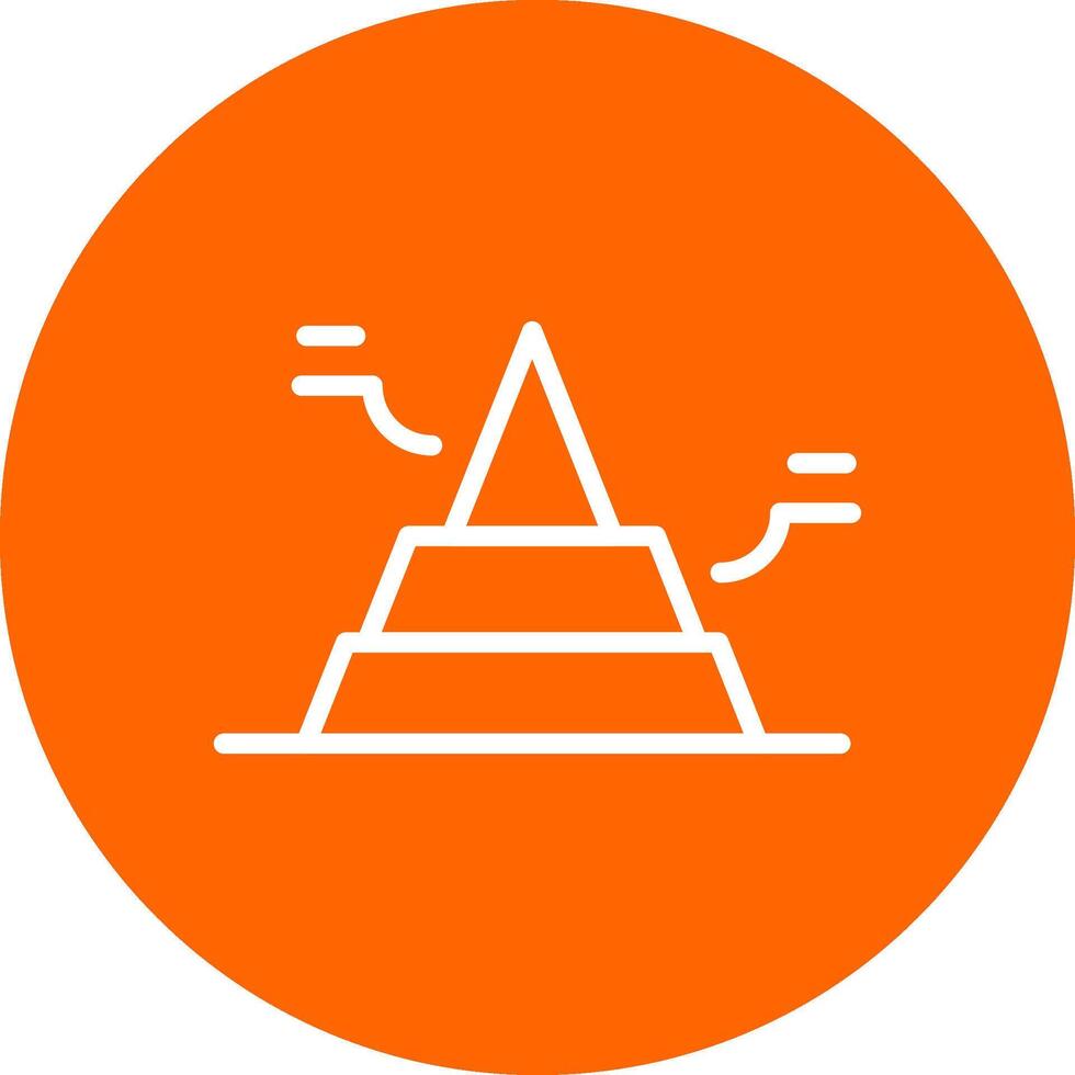 Basic Pyramid Creative Icon Design vector