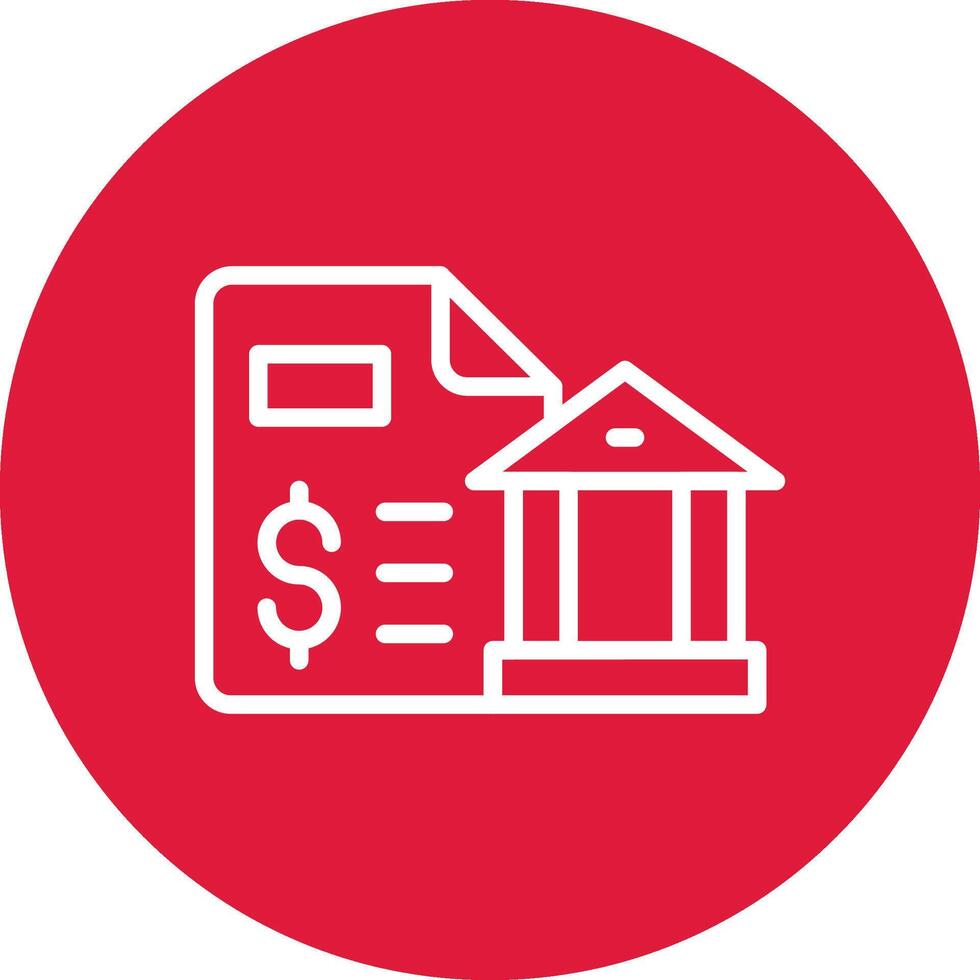 Bank Statement Creative Icon Design vector
