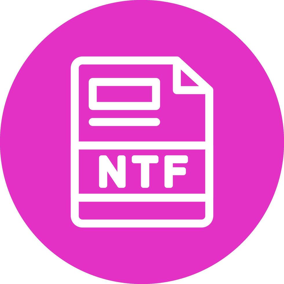 NTF Creative Icon Design vector