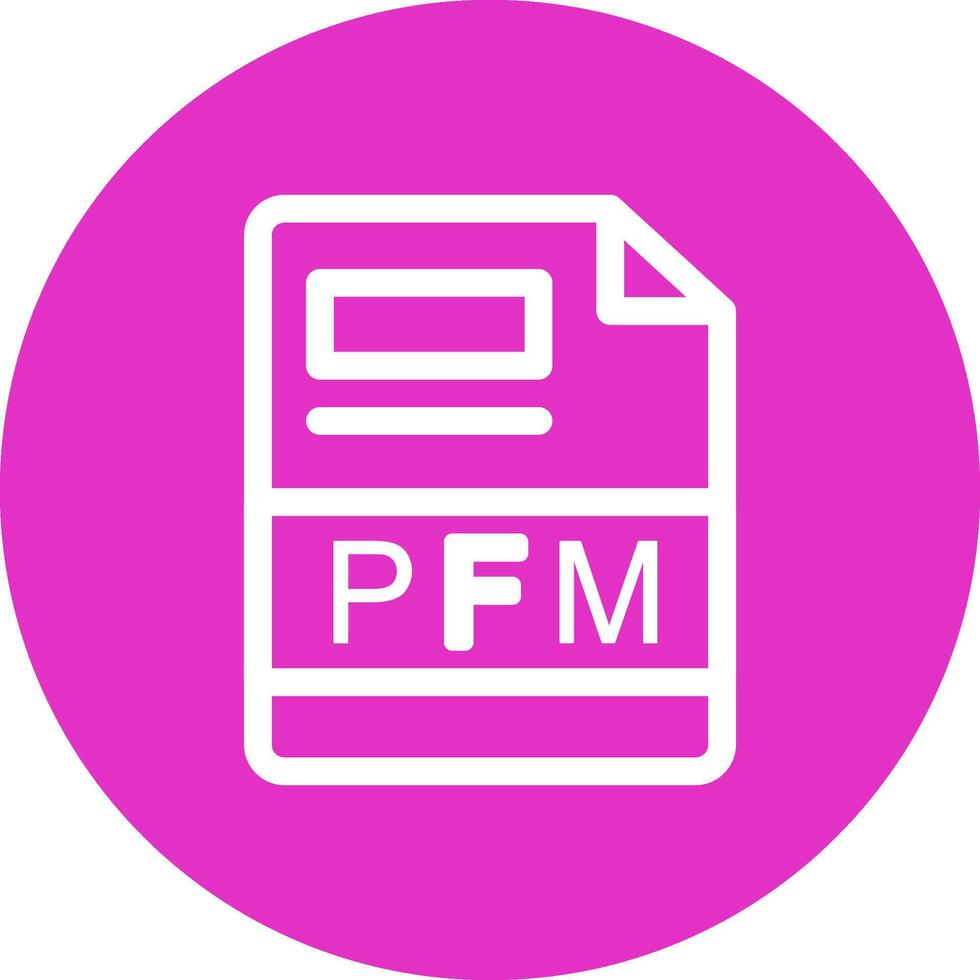 PFM Creative Icon Design vector