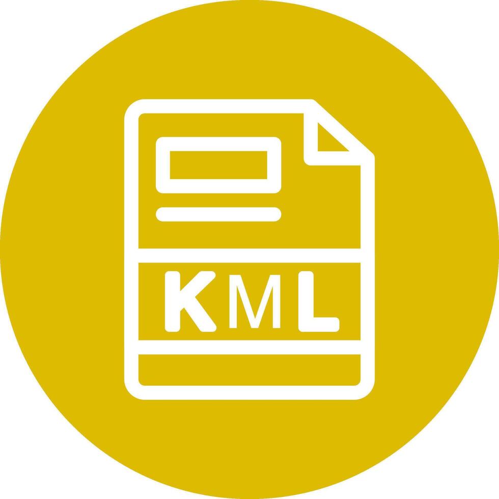 KML Creative Icon Design vector