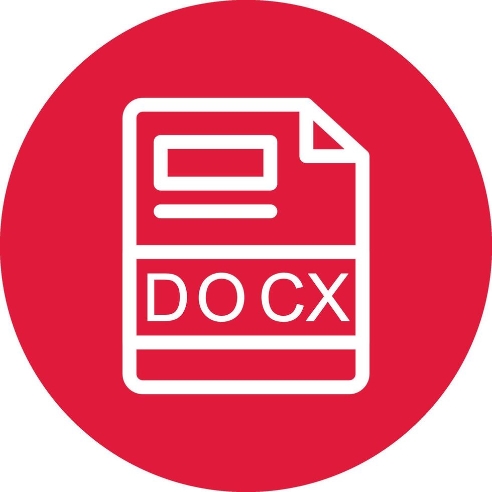 DOCX Creative Icon Design vector
