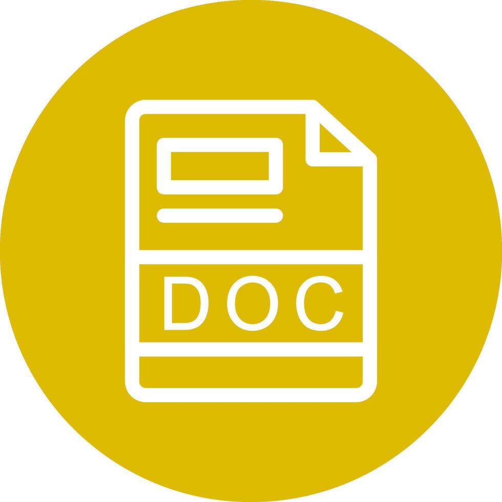 DOC Creative Icon Design vector