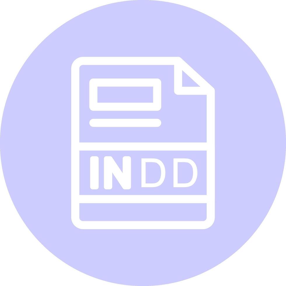 INDD Creative Icon Design vector