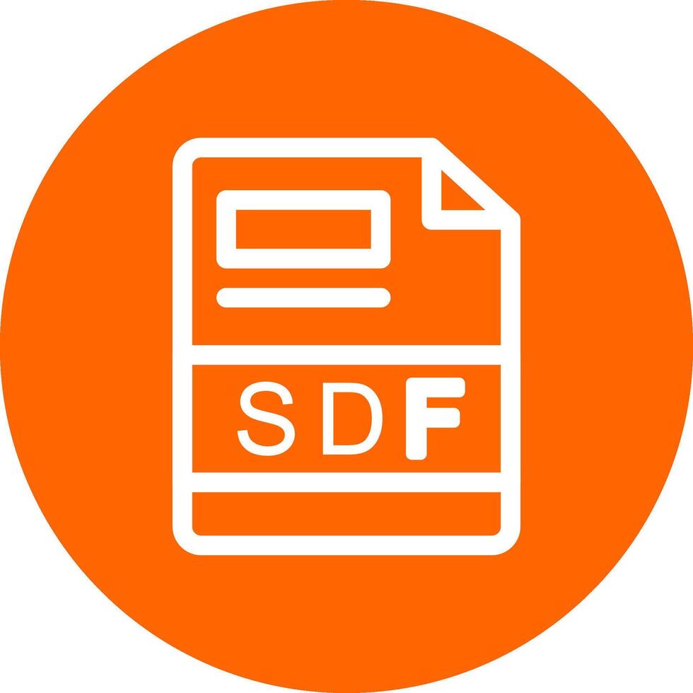 SDF Creative Icon Design vector