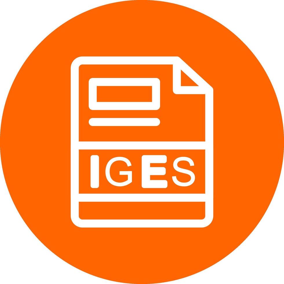 IGES Creative Icon Design vector