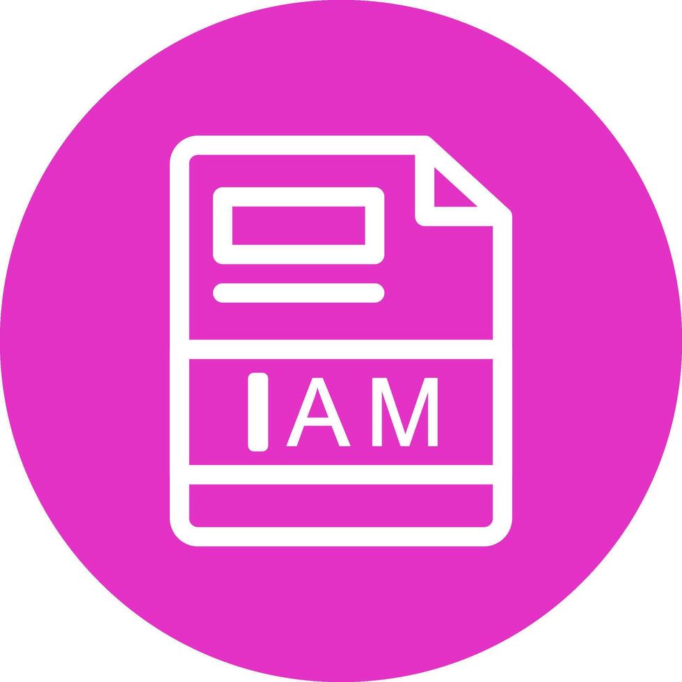 IAM Creative Icon Design vector