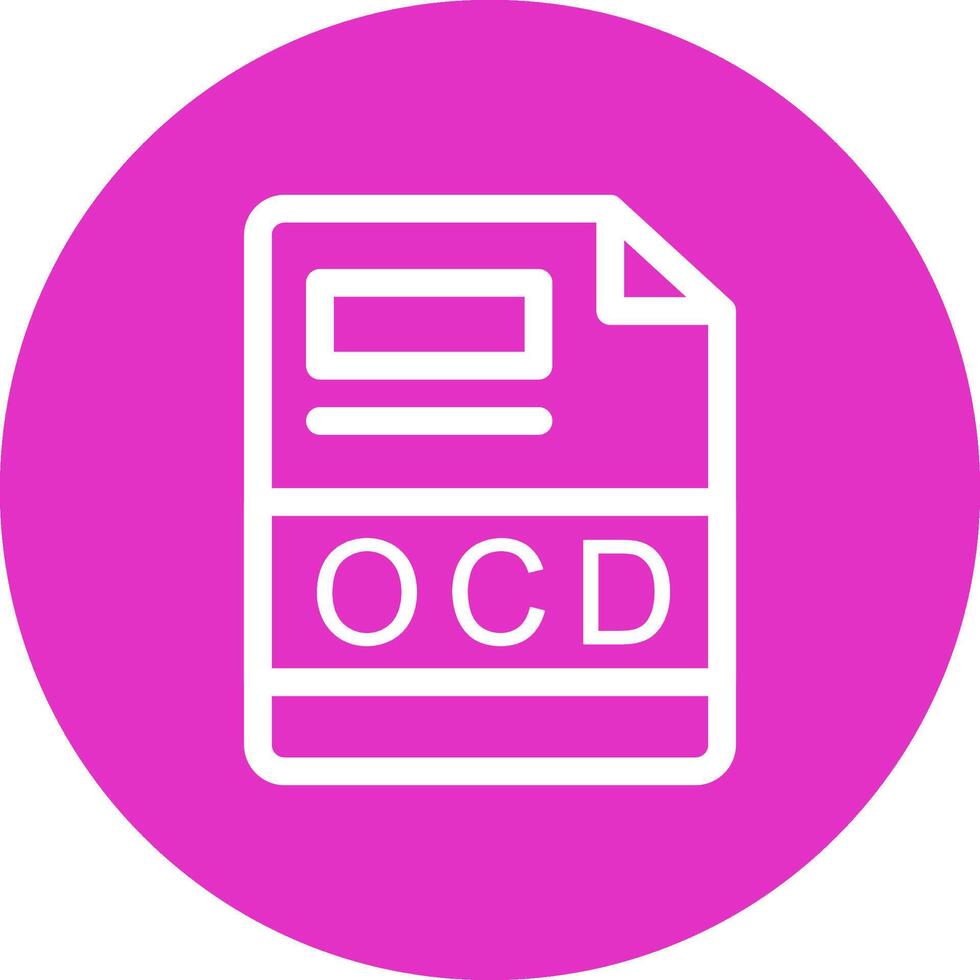 OCD Creative Icon Design vector