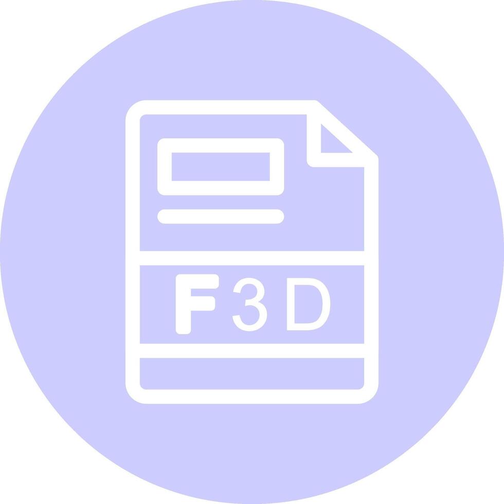 F3D Creative Icon Design vector