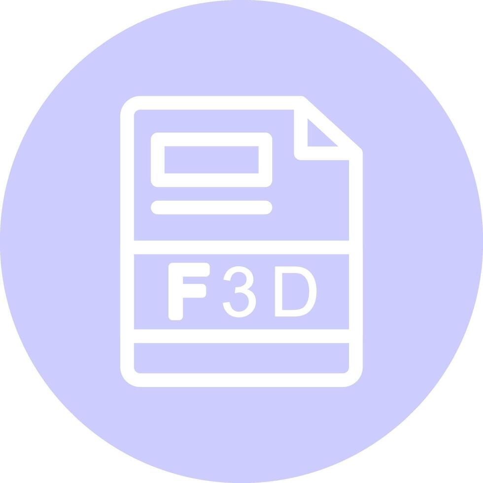 F3D Creative Icon Design vector