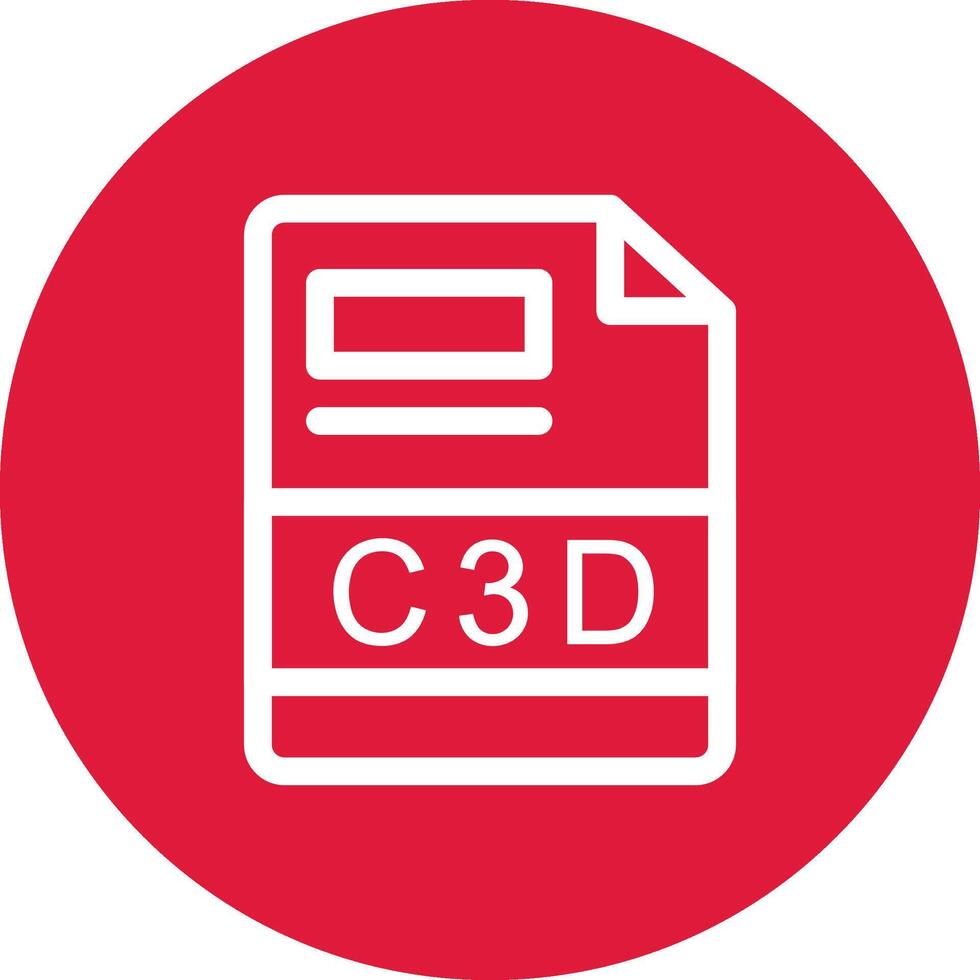 C3D Creative Icon Design vector